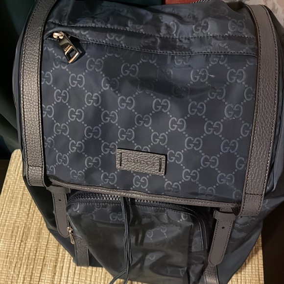 Gucci Medium Nylon Guccissima Backpack - Picture 5 of 10